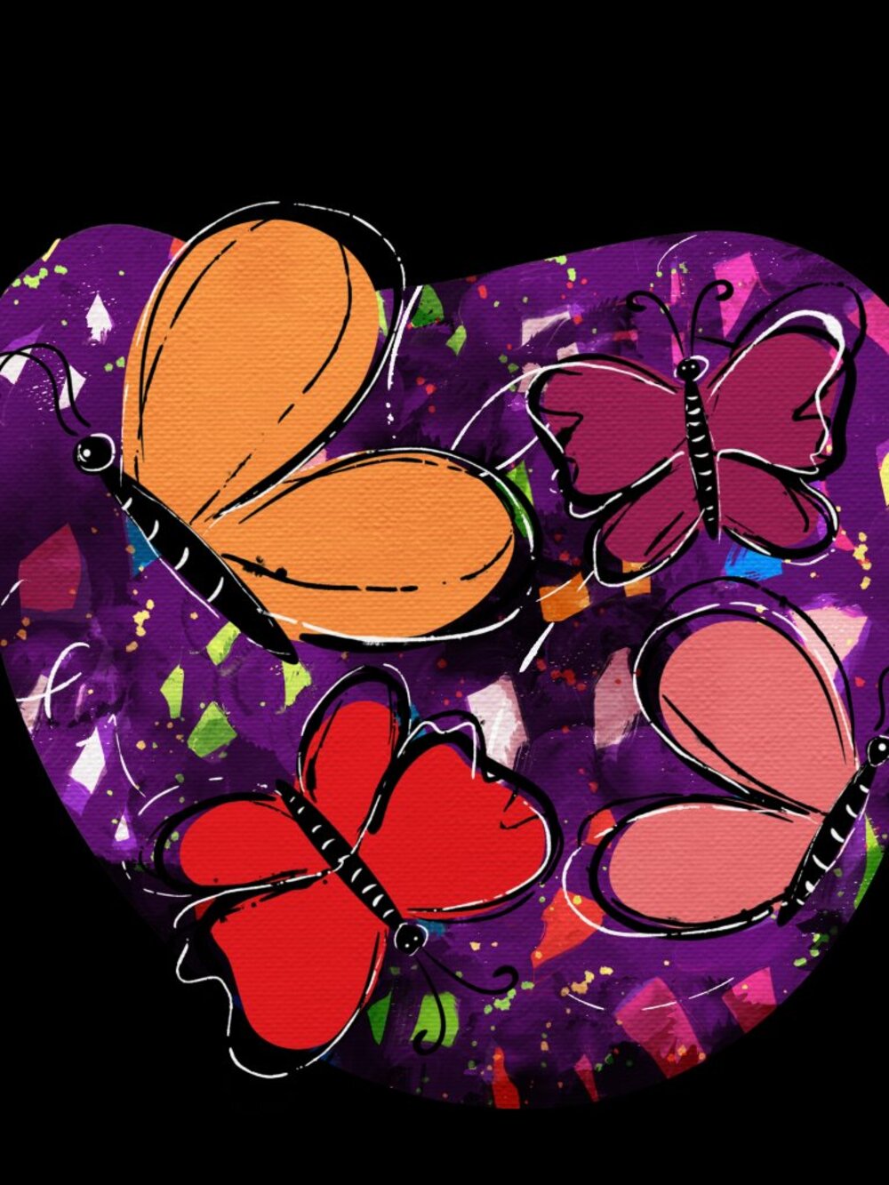 Butterfly Scrapbook page and elements